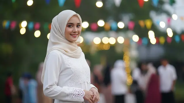 Dress Panjang Katun Kombinasi Lace Muslim