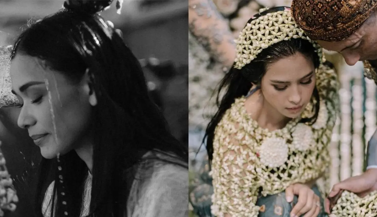 <p>Prosesi siraman artis. Foto: Instagram.</p>