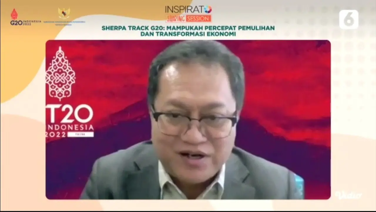 Direktur Eksekutif Center for Strategic and International Studies (CSIS) Yose Rizal Damuri dalam Inspirato Sharing Session Liputan6.com bertajuk Sherpa Track G20: Mampukah Percepat Pemulihan dan Transformasi Ekonomi Indonesia, Jumat (28/10/2022). 