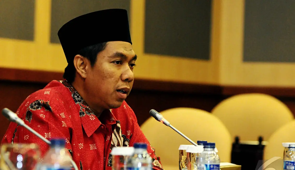 Zulfa Mustofa menjelaskan MUI Jakarta tidak pernah mempermasalahkan agama calon pengganti gubernur DKI Jakarta. Mereka hanya menyesalkan sikap dan etika Ahok yang terkadang mengeluarkan kata-kata kurang pantas, Selasa (11/11/2014) (Liputan6.com/Andrian M 