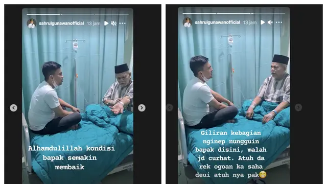 Sahrul Gunawan Bagikan Kondisi Terkini Sang Ayah yang Tengah Sakit Hingga Dirawat. (instagram.com/sahrulgunawanofficial)
