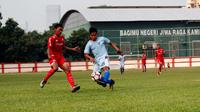 Persija U-16 menghadapi Persela U-16 dalam pertandingan pembukaan kompetisi Elite Pro Academy U-16 2018 yang digelar oleh PSSI. Pertandingan digelar di Stadion PTIK, Jakarta, Sabtu (15/9/2018). (Istimewa)