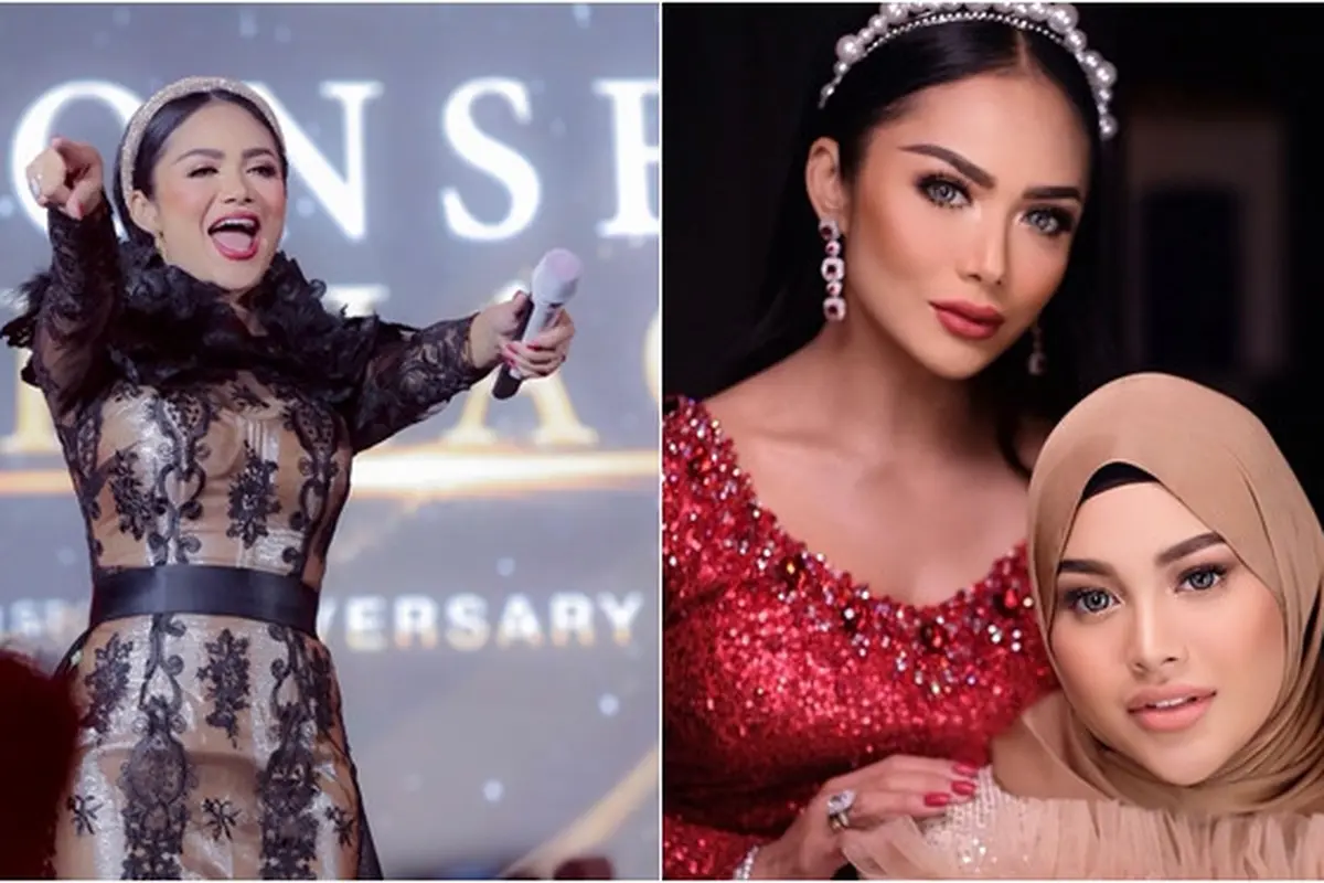 7 Potret Krisdayanti di Konser Bahhagia Anniversary Pertama Atta Aurel, Memesona