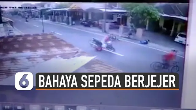 Bersepeda kini menjadi tren masyarakat di hampir seluruh kota di Indonesia. Tetapi kita juga tetap harus mengerti dan menerapkan etika bersepeda. Supaya tidak terjadi kejadian seperti ini.