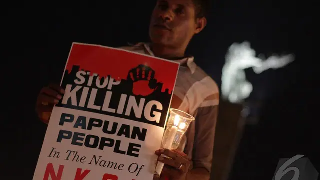 Rakyat Papua Gelar Aksi di Bundaran HI