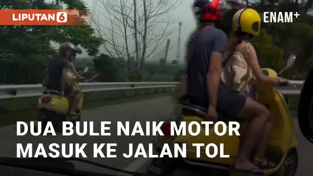 Sebuah video viral di media sosial tunjukkan bule yang masuk jalan tol. Pengendara motor mengakui kesalahannya masuk jalan tol dan meminta maaf