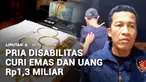 Sebuah rumah kosong dibobol maling dan pemilik rumah kehilangan emas dan uang tunai hingga Rp1,3 miliar. Polisi sempat kesulitan mencari barang bukti kejahatan lantaran pelaku penyandang disabilitas tuli dan bisu.