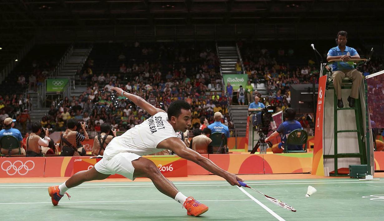 Selain itu Tommy Sugiarto juga memiliki rekor pertemuan 5-0 atas Rajiv Ouseph. (Reuters/Jeremy Lee)