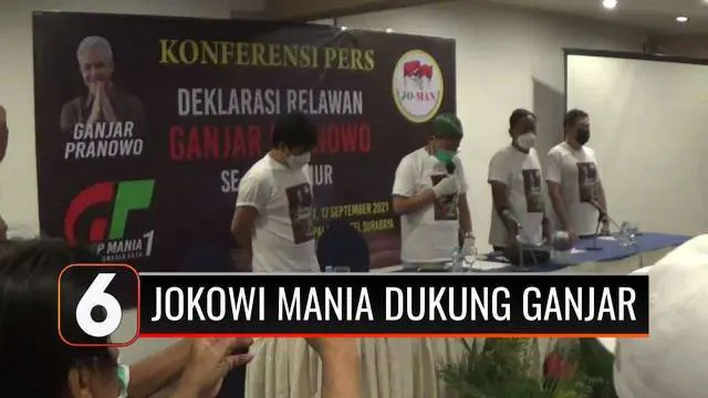 Presiden Joko Widodo tolak perpanjangan masa jabatan, relawan Jokowi Mania deklarasikan dukungan untuk Ganjar Pranowo mencalonkan di Pilpres 2024. Pakar politik menilai keputusan tersebut terlalu tergesa-gesa dan dapat memojokkan posisi Ganjar Pranow...