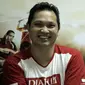 Hariyanto Arbi menganggap Hendrawan sebagai rival terberatnya ketika masih berada di PB Djarum Kudus. (bola.com/Reza Bachtiar)