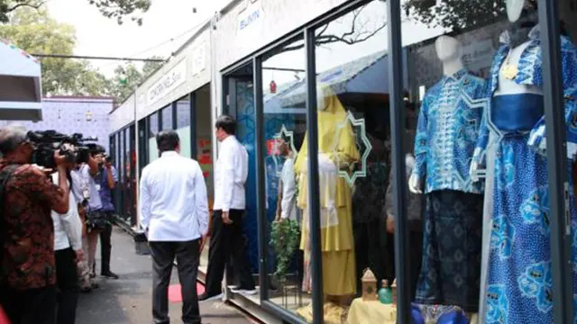 Halal Park Diresmikan, Batik Betawi Elemwe Tampilkan Nuansa Islami
