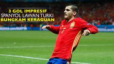 Spanyol berhasil mengalahkan Turki dengan skor telak 3-0 pada laga kedua Grup D Piala Eropa 2016 yang berlangsung di Allianz Riviera, Nice, Sabtu (18/6/2016) dini hari WIB. 