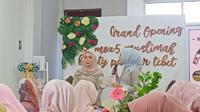 Peresmian Moz5 Muslimah Beauty Parlour di kawasan Tebet, Jakarta Selatan, 21 Agustus 2019. (Liputan6.com/Asnida Riani)