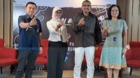 Direktur Bisnis Perum Bulog, Febby Novita dalam acara Ngopi Pagi Seputar BUMN, Rabu (15/3/2023). (Siti Ayu/Merdekac.om)