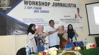 STAIM Blora menggandeng Liputan6.com menggelar pelatihan jurnalistik (Liputan6.com/ Ahmad Adirin)