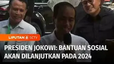 Masih dari kunjungan kerja di Pekalongan, Jawa Tengah. Presiden Joko Widodo memberikan sepeda untuk warga yang hafal Pancasila, saat mengunjungi Gudang Bulog Wiradesa. Presiden juga memastikan bantuan sosial berupa beras 10 kilogram dilanjutkan pada ...