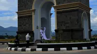 Center Point Bone Bolango menjadi ikon terbaru dan lokasi foto prewedding di salah satu kabupaten di Gorontalo. (Foto: Istimewa/Kadier/Aldiansyah Mochammad Fachrurrozy)