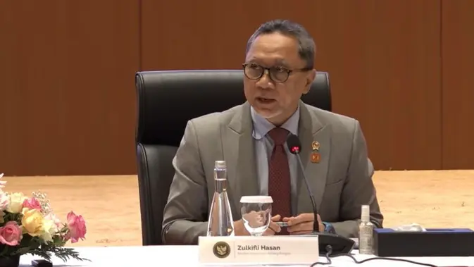 <p>Menteri Koordinator Pangan Zulkifli Hasan dalam Konferensi Pers RAPBN dan Nota Keuangan 2026</p>