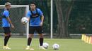 Pemain Timnas Indonesia, Nurhidayat H Haris, saat sesi latihan di Lapangan D Senayan, Jakarta, Rabu, (10/2/2021). Latihan tersebut untuk persiapan SEA Games 2021 di Vietnam. (Bola.com/M Iqbal Ichsan)
