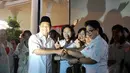 Simpatisan yang mengatasnamakan Perkumpulan Perempuan Bhineka Tunggal Ika, memberi dukungan pada pasangan Prabowo-Hatta (Liputan6/Johan Tallo)