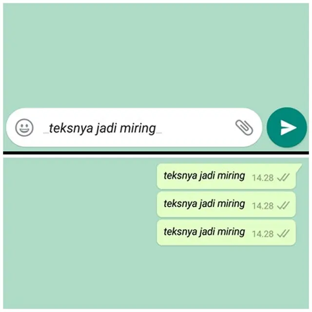 Cara Mengganti Teks WhatsApp