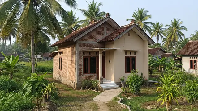 Warna Cat Rumah Tembok Bata Merah agar Tidak Menyerap Panas/Gemini AI