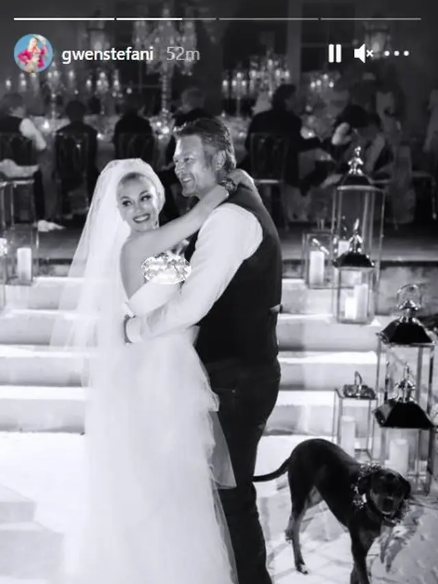 Foto pernikahan Gwen Stefani dan Blake Shelton. (Instagram/ gwenstefani)
