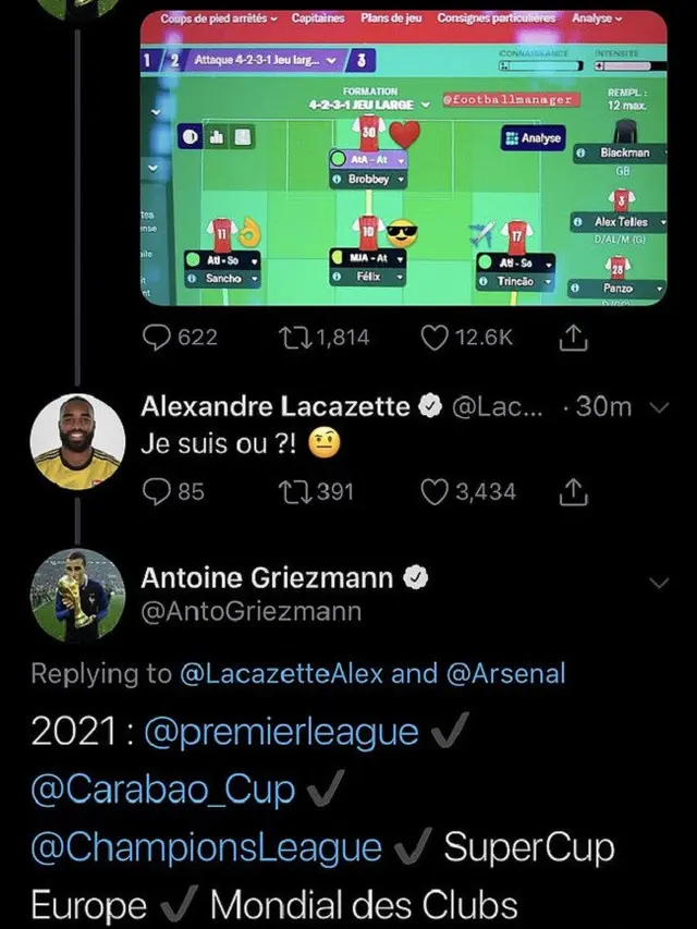 Griezmann Lacazette