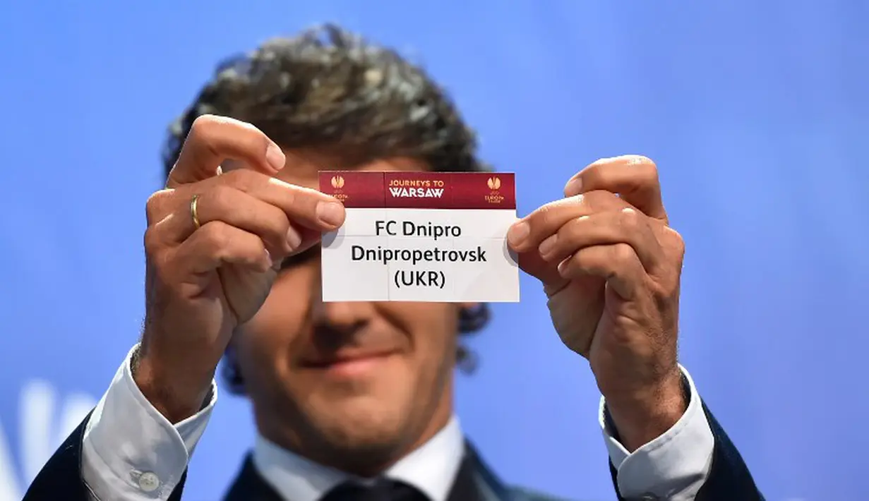 Dnipro Dnipropetrovsk menantang Napoli dalam semifinal European League musim ini, Jumat (24/4/2015). (AFP)