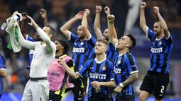 1. Inter Milan - Sepanjang sejarah Serie A Italia, Inter Milan menjadi satu-satunya tim yang tidak pernah merasakan degradasi. Total 18 gelar Scudetto sudah diraih klub yang bermarkas di Giuseppe Meazza itu.(AP/Luca Bruno)