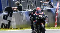 Pembalap Yamaha Tech 3, Johann Zarco, merasa belum 100 persen mengeluarkan kemampuan terbaiknya. (MotoGP.com)