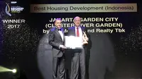 Jakarta Garden City meraih penghargaan sebagai pemenang pada dua kategori yakni Best Housing Development untuk kawasan Jakarta dan Best Housing Development untuk Indonesia.