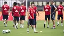 Gelandang Bayern Munchen, Franck Ribéry, mengikuti sesi latihan di Shanghai, Selasa (18/7/2017). Bayern Munchen akan menghadapi Arsenal pada laga turnamen pramusim bertajuk International Champions Cup. (AFP/Johannes Eisele)