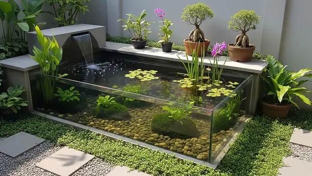 Desain Kolam Mini untuk Halaman Kurang dari 3 Meter/Gemini AI