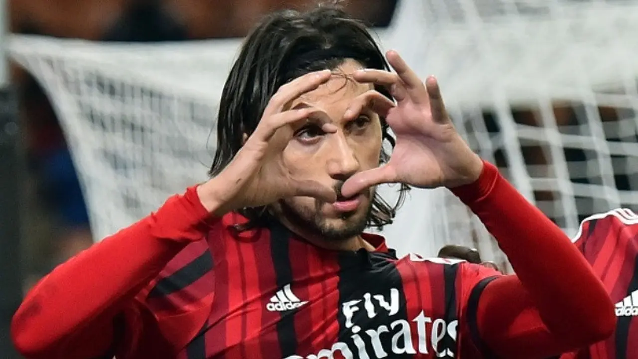 Cristian Zaccardo saat masih berkostum AC Milan. (AFP/Giuseppe Cacace)