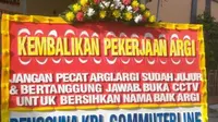 Viral Kasus Tumbler Hilang, Karangan Bunga Dukungan Karyawan yang Dipecat Muncul di Stasiun Rawa Buntu