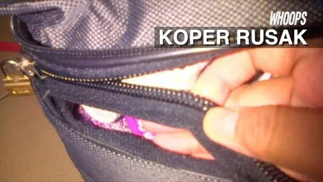 WHOOPS: Penyebab Rusaknya Koper Penumpang di Bagasi