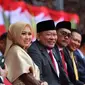 Ketua DPD RI, AA LaNyalla Mahmud Mattalitti menghadiri peringatan Hari Ulang Tahun (HUT) ke-77 Bhayangkara yang digelar di Stadion Utama Gelora Bung Karno (SUGBK), Jakarta Pusat, Sabtu (1/7/2023) sore. (Ist)