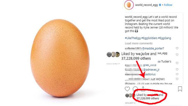 Foto Telur Kalahkan Jumlah Like Instagram Kylie Jenner, Kok Bisa?