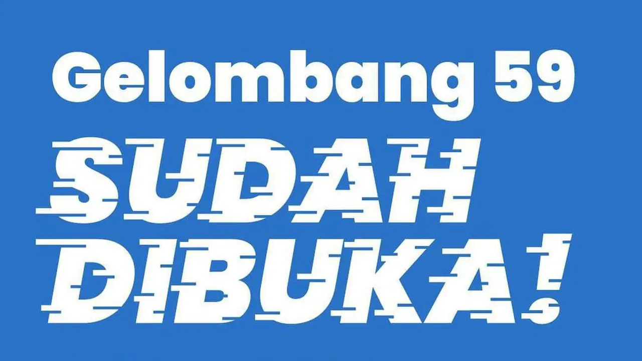Program Kartu Prakerja Gelombang 59 sudah dibuka