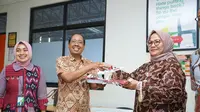 Direktur Pelayanan BPJS Ketenagakerjaan Roswita Nilakurnia bersilaturahmi dengan Wali Kota Batam Muhammad Rudi.