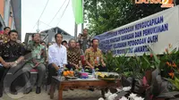Menurut Jokowi, lokasi rumah deret di Petogogan ini merupakan yang terbaik dari 26 kampung deret yang ada di Jakarta (Liputan6.com/Herman Zakharia)