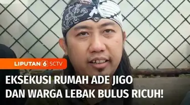 Eksekusi rumah milik komedian Ade Setiawan alias Ade Jigo dan sejumlah rumah warga di Jalan Gunung Balong, Lebak Bulus, Jakarta Selatan, diwarnai kericuhan. Sejumlah warga memblokade akses masuk untuk mempertahankan rumah yang sudah mereka tempati se...