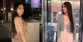 Liburan panjang di Dubai, Angel Karamoy tampil feminin bak Barbie dengan outfit branded. [@realangelkaramoy]