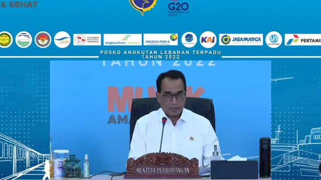Menteri Perhubungan (Menhub) Budi Karya Sumadi resmi menutup Posko Angkutan Lebaran Terpadu Tahun 2022.