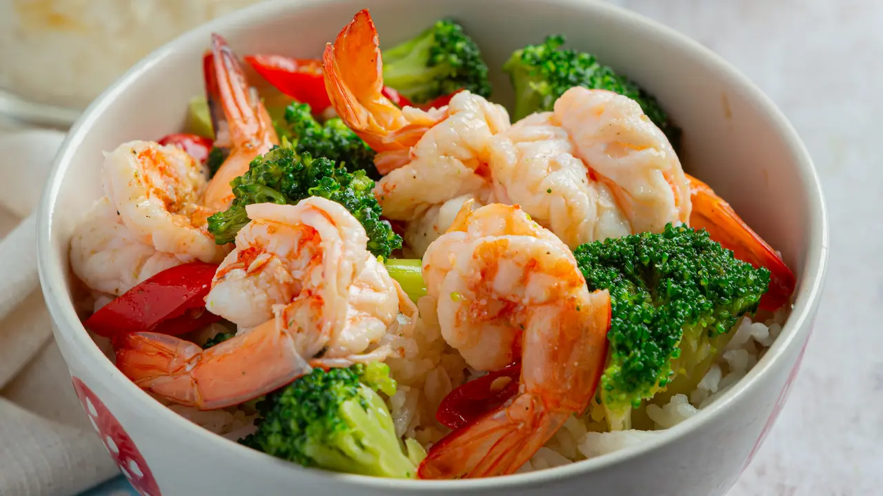 tumis udang brokoli