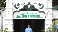 Masjid Al-Noor di Vietnam, menjadi satu-satunya tempat ibadah bagi umat Muslim di Hanoi. (Bola.com/Ikhwan Yanuar Ihwan)