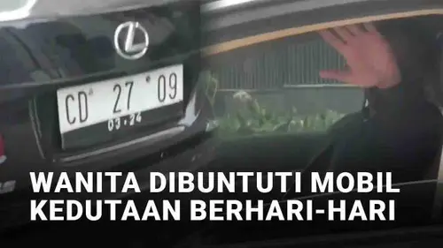 VIDEO: Viral Wanita Dibuntuti Sopir Mobil Plat Kedutaan Berhari-Hari di Setiabudi