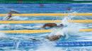 <p>Perenang Indonesia, Adelia Chantika berkompetisi dalam nomor 200 meter Gaya Bebas Putri Indonesia Open Aquatic Championships 2025 di Stadion Akuatik Gelora Bung Karno, Senayan, Jakarta, Rabu (12/11/2025). Adelia tercepat dengan menorehkan waktu 2 menit 5,92 detik. (Bola.com/Bagaskara Lazuardi)</p>