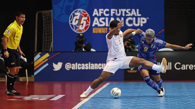 Foto: Syauqi Saud Si Paling Sportif di Piala Asia Futsal 2022